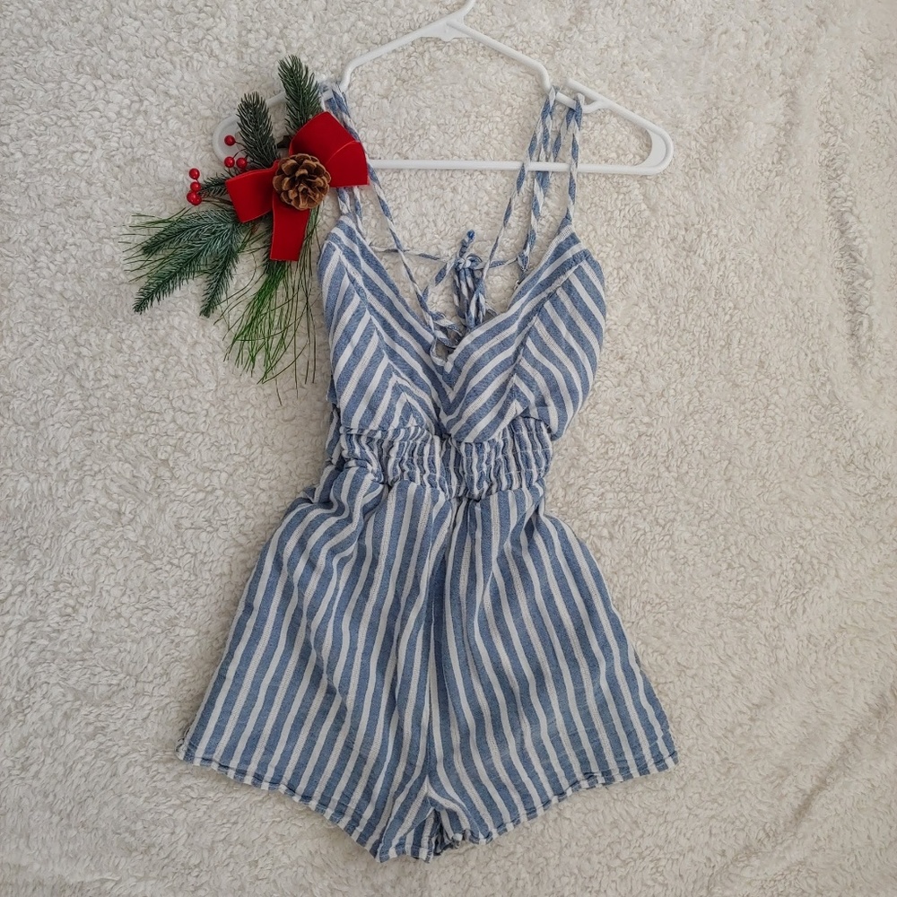 Striped Romper | Trixxi | Size: Large